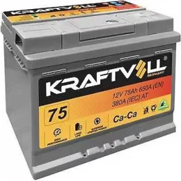 KRAFTVOLL AKÜ 12V75 AMPER L3 CA